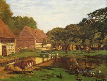  farm Painting - Farmyard in Normandy Claude Monet